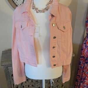 Joe's Jeans Pink Jean Jacket NWOT